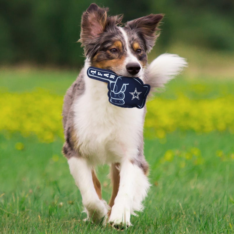 Pets First NFL Dallas Cowboys #1 Fan Toy for Dogs & Cats. Best Tough PET Toy with Inner Squeaker - Image 4